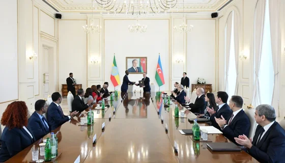 İlham Əliyevin Efiopiyanın Baş naziri ilə geniş tərkibdə görüşü olub - YENİLƏNİB