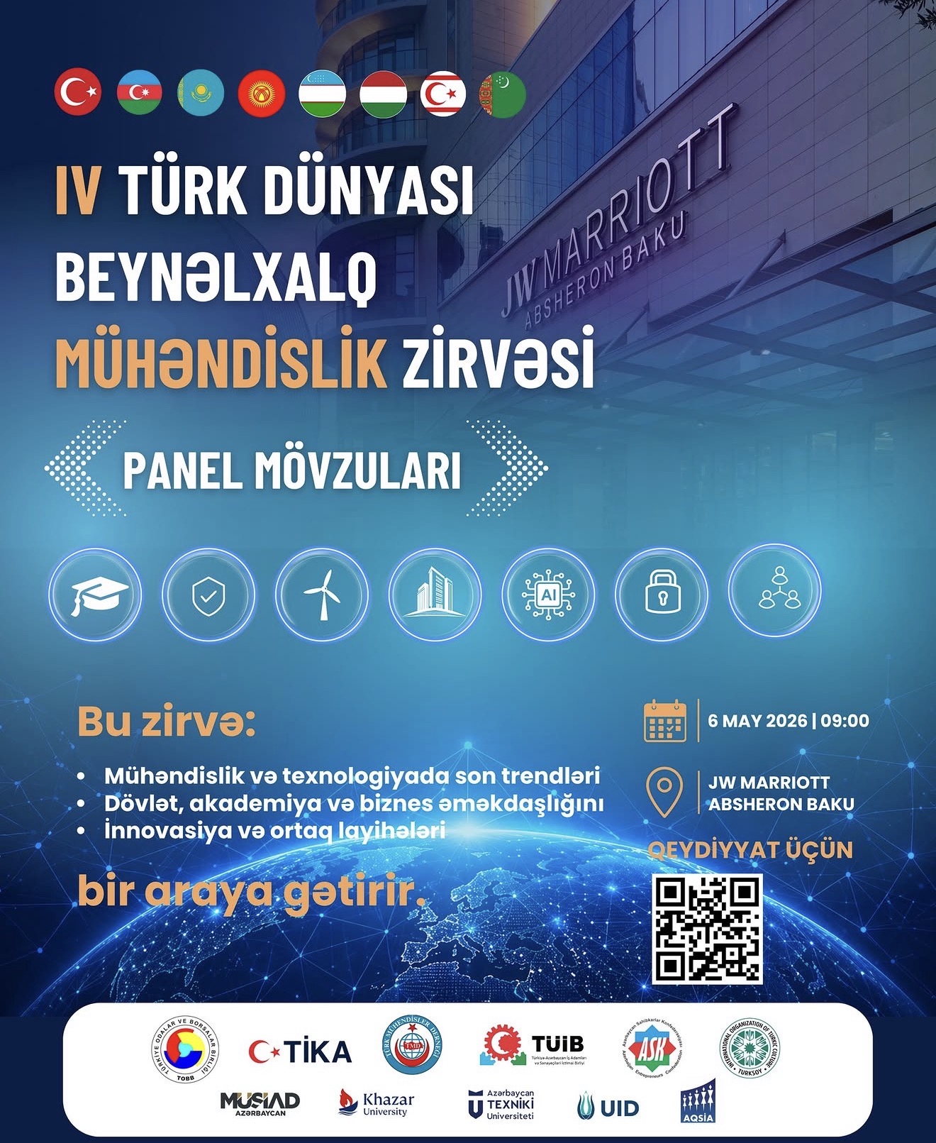 Bakı Türk dünyasının mühəndislik nəhənglərini bir araya gətirir: Tarixi zirvə başlayır