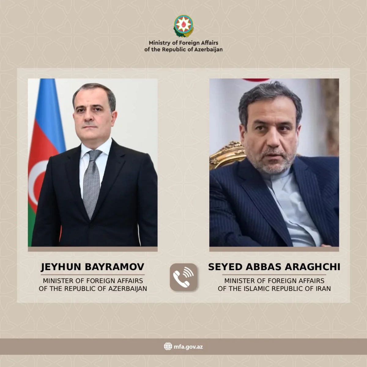 Azərbaycan XİN başçısı Əraqçiyə dron hücumu ilə bağlı qəti etirazını bildirib