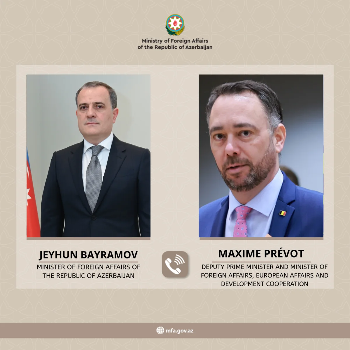 Belçikanın baş diplomatı Azərbaycana təşəkkür edib