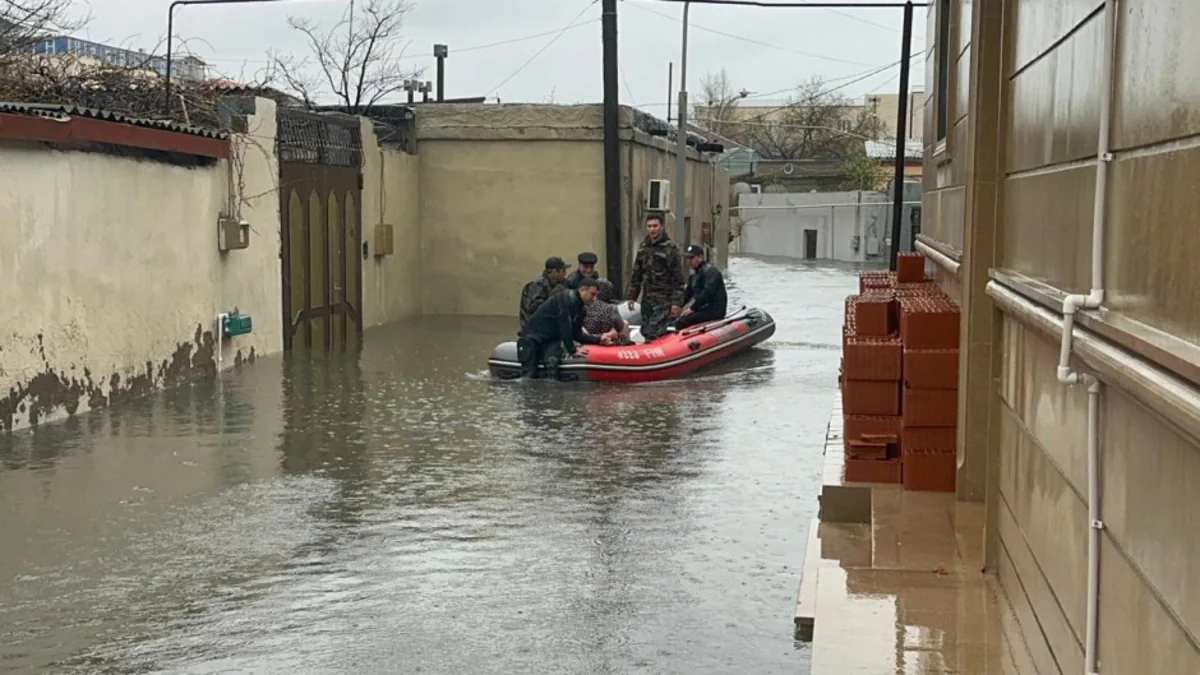 Su basmış bir sıra ərazilərdən 166 nəfər təxliyə olunub