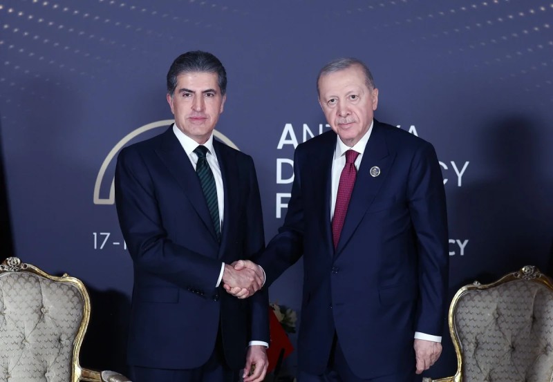 Ərdoğan Bərzani ilə görüşdü