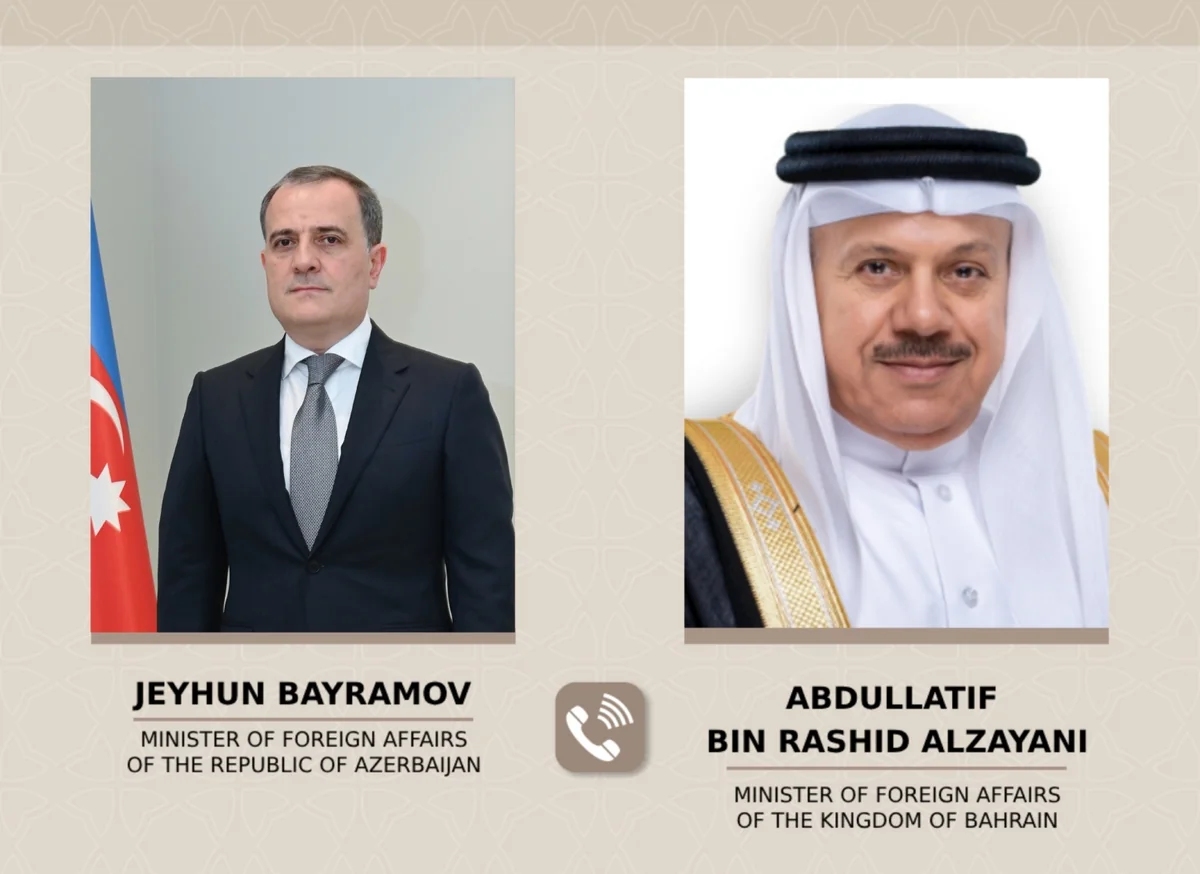 Ceyhun Bayramov bəhreynli həmkarı ilə hərbi eskalasiyanın mümkün nəticələri barədə fikir mübadiləsi aparıb