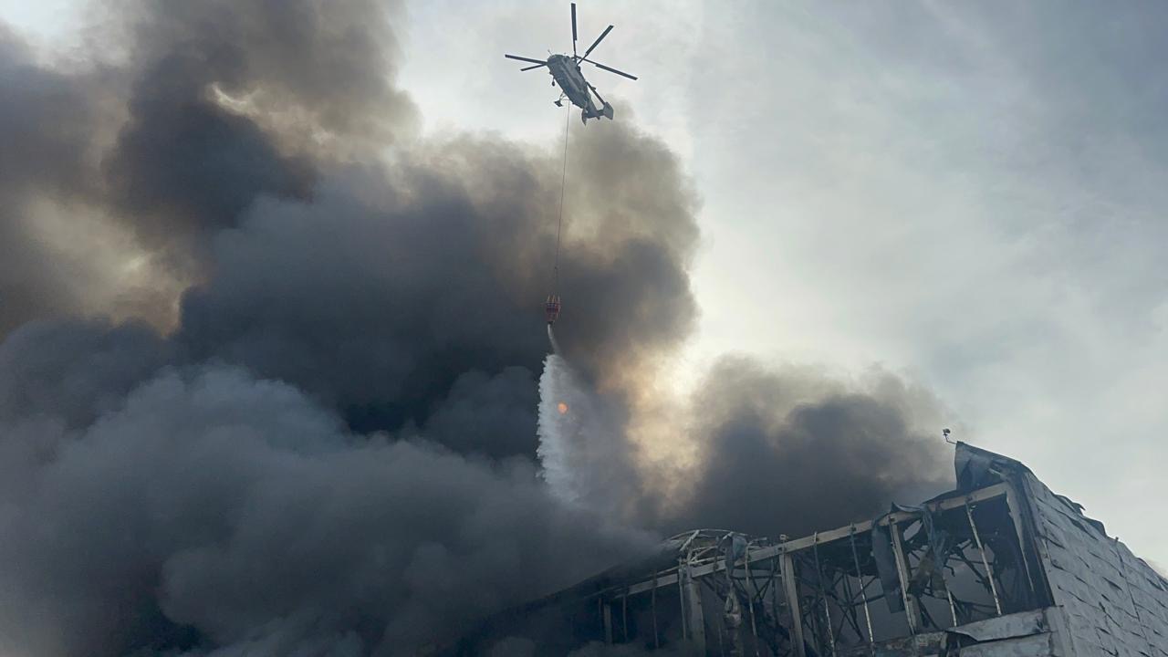 Lökbatandakı yanğına helikopterlər indiyədək 200 ton su töküb