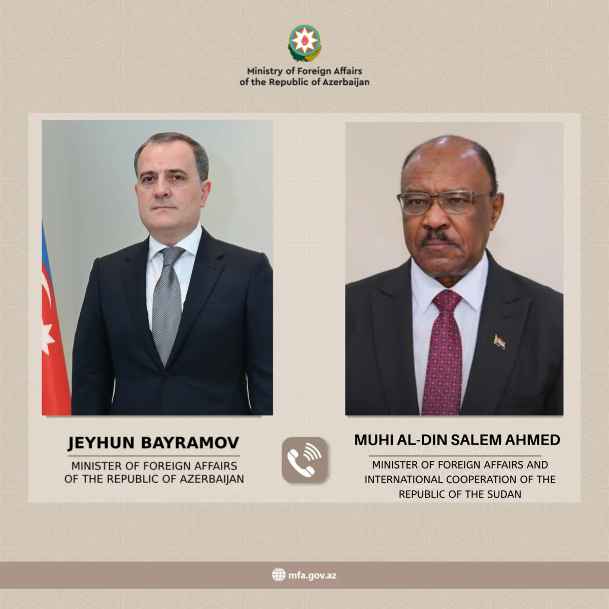 Sudan İranın Azərbaycan ərazisinə PUA hücumlarından narahatlığını bildirib